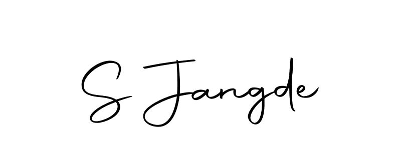 Use a signature maker to create a handwritten signature online. With this signature software, you can design (Autography-DOLnW) your own signature for name S Jangde. S Jangde signature style 10 images and pictures png