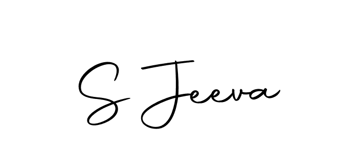 Use a signature maker to create a handwritten signature online. With this signature software, you can design (Autography-DOLnW) your own signature for name S Jeeva. S Jeeva signature style 10 images and pictures png