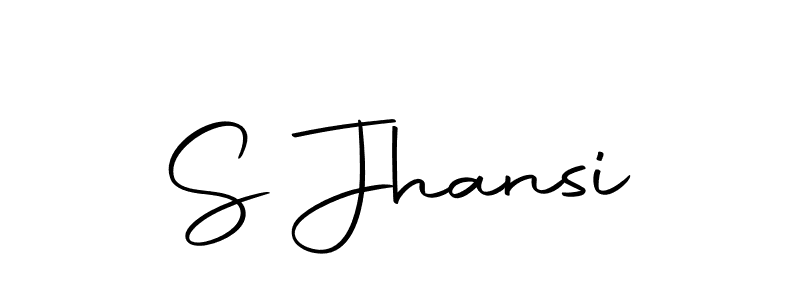 Use a signature maker to create a handwritten signature online. With this signature software, you can design (Autography-DOLnW) your own signature for name S Jhansi. S Jhansi signature style 10 images and pictures png