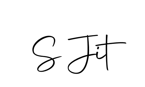 You should practise on your own different ways (Autography-DOLnW) to write your name (S Jit) in signature. don't let someone else do it for you. S Jit signature style 10 images and pictures png