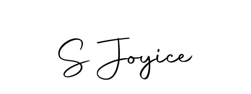 Create a beautiful signature design for name S Joyice. With this signature (Autography-DOLnW) fonts, you can make a handwritten signature for free. S Joyice signature style 10 images and pictures png