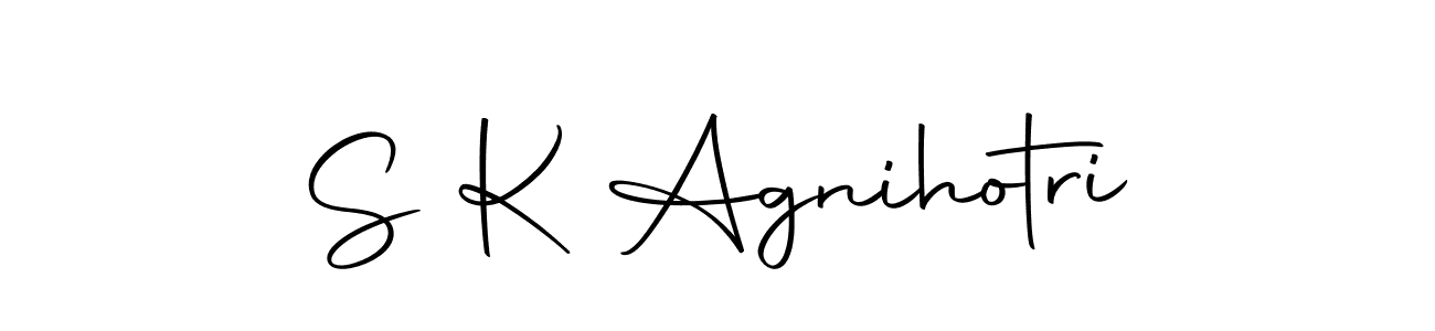 Autography-DOLnW is a professional signature style that is perfect for those who want to add a touch of class to their signature. It is also a great choice for those who want to make their signature more unique. Get S K Agnihotri name to fancy signature for free. S K Agnihotri signature style 10 images and pictures png