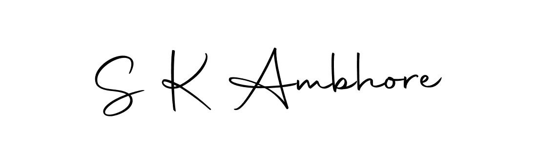 Here are the top 10 professional signature styles for the name S K Ambhore. These are the best autograph styles you can use for your name. S K Ambhore signature style 10 images and pictures png