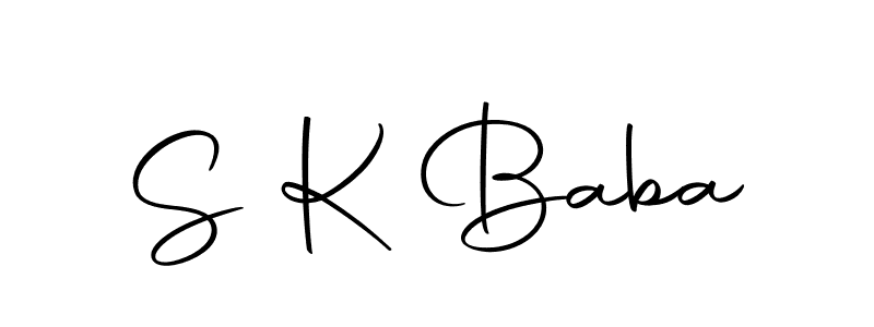 Use a signature maker to create a handwritten signature online. With this signature software, you can design (Autography-DOLnW) your own signature for name S K Baba. S K Baba signature style 10 images and pictures png