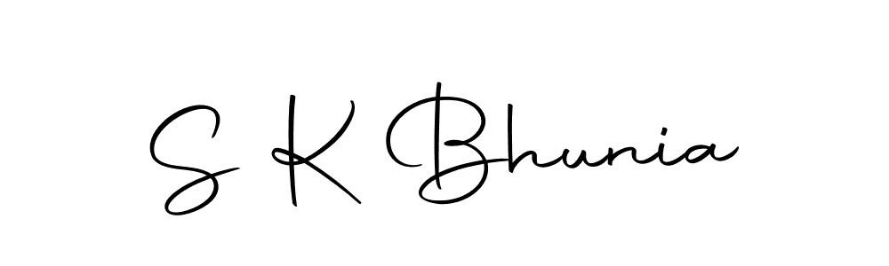 Design your own signature with our free online signature maker. With this signature software, you can create a handwritten (Autography-DOLnW) signature for name S K Bhunia. S K Bhunia signature style 10 images and pictures png