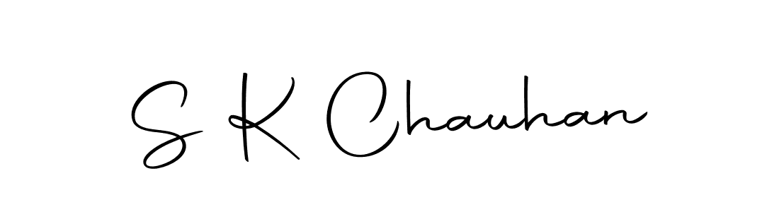 You should practise on your own different ways (Autography-DOLnW) to write your name (S K Chauhan) in signature. don't let someone else do it for you. S K Chauhan signature style 10 images and pictures png