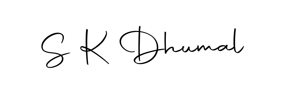 Make a beautiful signature design for name S K Dhumal. With this signature (Autography-DOLnW) style, you can create a handwritten signature for free. S K Dhumal signature style 10 images and pictures png