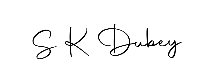 Design your own signature with our free online signature maker. With this signature software, you can create a handwritten (Autography-DOLnW) signature for name S K Dubey. S K Dubey signature style 10 images and pictures png