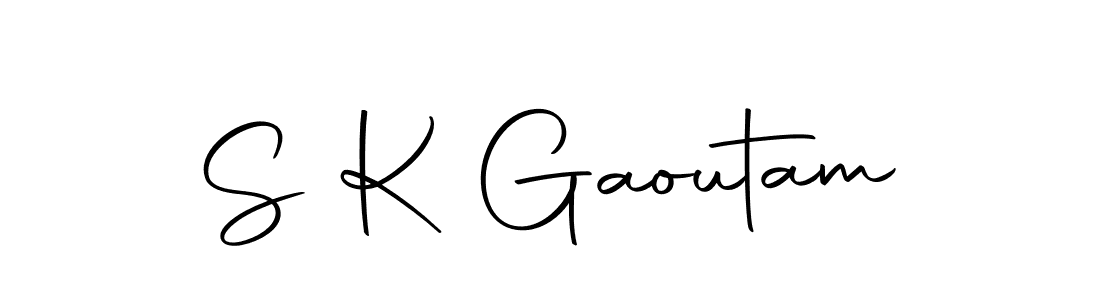 Make a beautiful signature design for name S K Gaoutam. With this signature (Autography-DOLnW) style, you can create a handwritten signature for free. S K Gaoutam signature style 10 images and pictures png