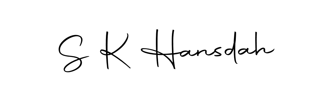 How to make S K Hansdah signature? Autography-DOLnW is a professional autograph style. Create handwritten signature for S K Hansdah name. S K Hansdah signature style 10 images and pictures png