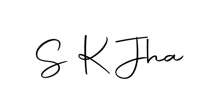 The best way (Autography-DOLnW) to make a short signature is to pick only two or three words in your name. The name S K Jha include a total of six letters. For converting this name. S K Jha signature style 10 images and pictures png