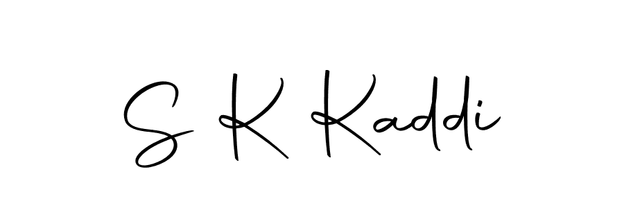 Make a beautiful signature design for name S K Kaddi. With this signature (Autography-DOLnW) style, you can create a handwritten signature for free. S K Kaddi signature style 10 images and pictures png