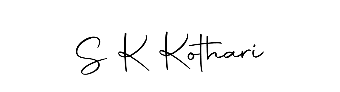 How to make S K Kothari name signature. Use Autography-DOLnW style for creating short signs online. This is the latest handwritten sign. S K Kothari signature style 10 images and pictures png