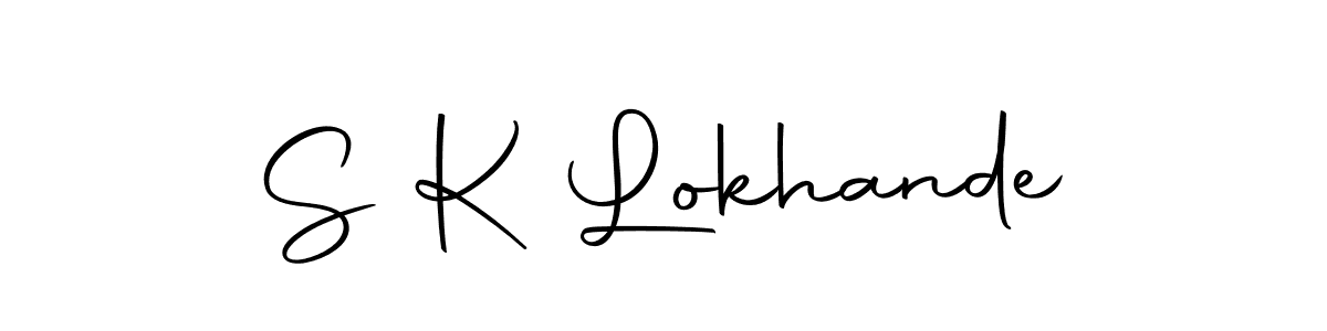 You can use this online signature creator to create a handwritten signature for the name S K Lokhande. This is the best online autograph maker. S K Lokhande signature style 10 images and pictures png