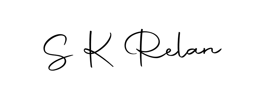 Use a signature maker to create a handwritten signature online. With this signature software, you can design (Autography-DOLnW) your own signature for name S K Relan. S K Relan signature style 10 images and pictures png