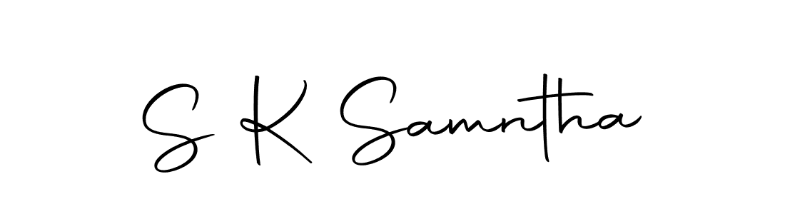 Autography-DOLnW is a professional signature style that is perfect for those who want to add a touch of class to their signature. It is also a great choice for those who want to make their signature more unique. Get S K Samntha name to fancy signature for free. S K Samntha signature style 10 images and pictures png