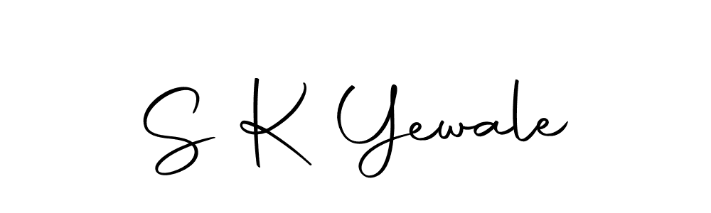 Also we have S K Yewale name is the best signature style. Create professional handwritten signature collection using Autography-DOLnW autograph style. S K Yewale signature style 10 images and pictures png