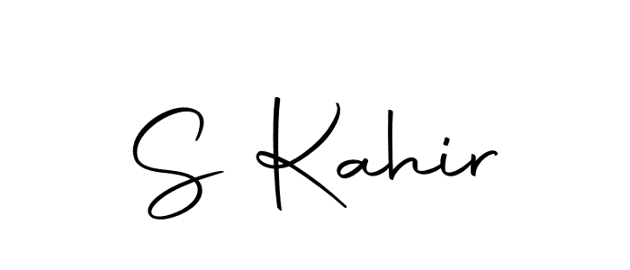 Use a signature maker to create a handwritten signature online. With this signature software, you can design (Autography-DOLnW) your own signature for name S Kahir. S Kahir signature style 10 images and pictures png