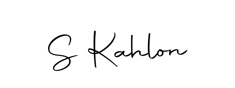 Make a beautiful signature design for name S Kahlon. With this signature (Autography-DOLnW) style, you can create a handwritten signature for free. S Kahlon signature style 10 images and pictures png