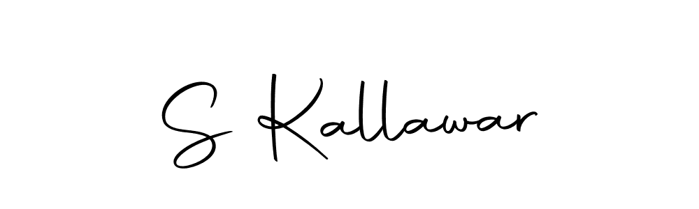 Make a beautiful signature design for name S Kallawar. With this signature (Autography-DOLnW) style, you can create a handwritten signature for free. S Kallawar signature style 10 images and pictures png