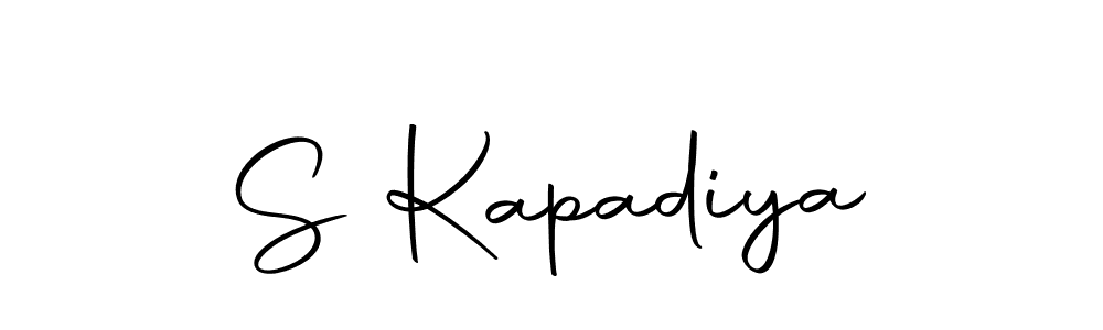 How to make S Kapadiya name signature. Use Autography-DOLnW style for creating short signs online. This is the latest handwritten sign. S Kapadiya signature style 10 images and pictures png