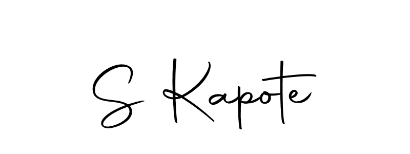 How to make S Kapote name signature. Use Autography-DOLnW style for creating short signs online. This is the latest handwritten sign. S Kapote signature style 10 images and pictures png