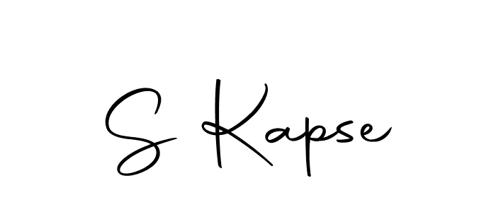 Similarly Autography-DOLnW is the best handwritten signature design. Signature creator online .You can use it as an online autograph creator for name S Kapse. S Kapse signature style 10 images and pictures png