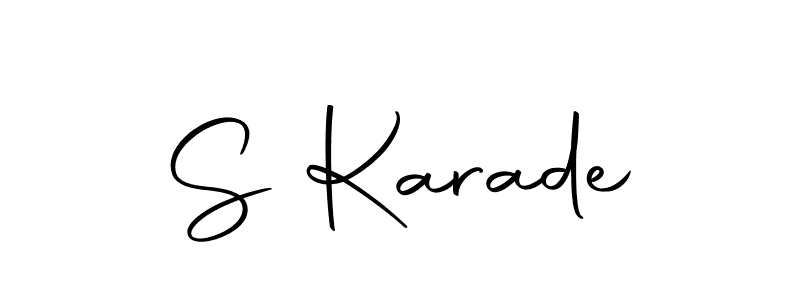 S Karade stylish signature style. Best Handwritten Sign (Autography-DOLnW) for my name. Handwritten Signature Collection Ideas for my name S Karade. S Karade signature style 10 images and pictures png
