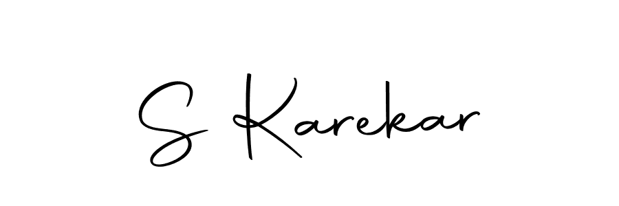 You should practise on your own different ways (Autography-DOLnW) to write your name (S Karekar) in signature. don't let someone else do it for you. S Karekar signature style 10 images and pictures png
