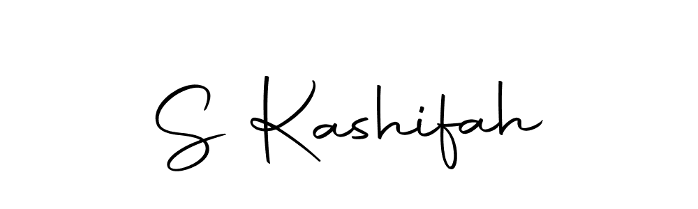 Design your own signature with our free online signature maker. With this signature software, you can create a handwritten (Autography-DOLnW) signature for name S Kashifah. S Kashifah signature style 10 images and pictures png