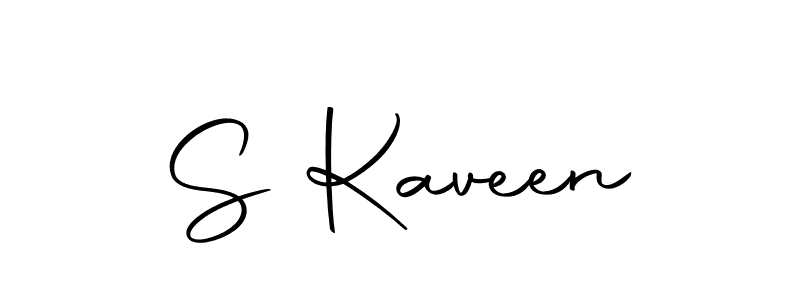 Create a beautiful signature design for name S Kaveen. With this signature (Autography-DOLnW) fonts, you can make a handwritten signature for free. S Kaveen signature style 10 images and pictures png