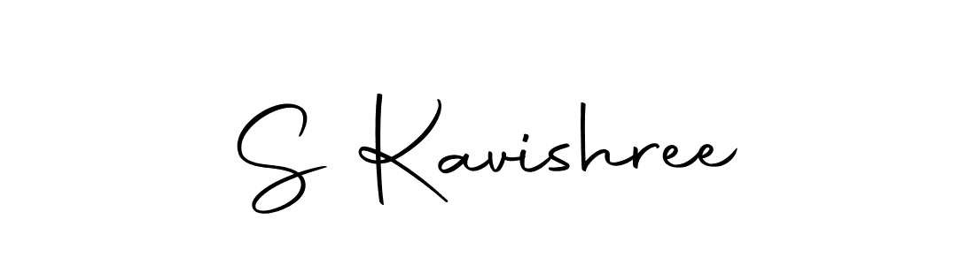 How to make S Kavishree name signature. Use Autography-DOLnW style for creating short signs online. This is the latest handwritten sign. S Kavishree signature style 10 images and pictures png
