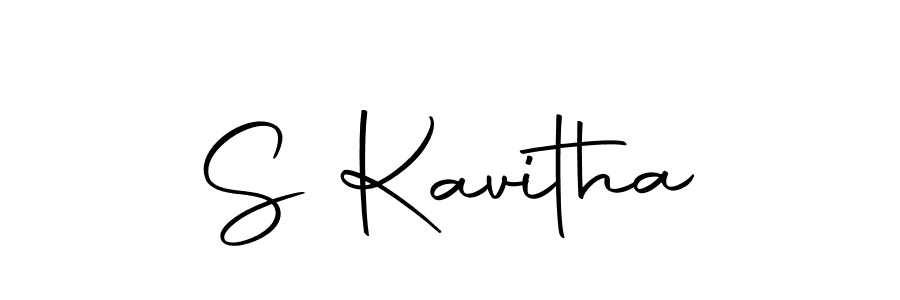 Create a beautiful signature design for name S Kavitha. With this signature (Autography-DOLnW) fonts, you can make a handwritten signature for free. S Kavitha signature style 10 images and pictures png