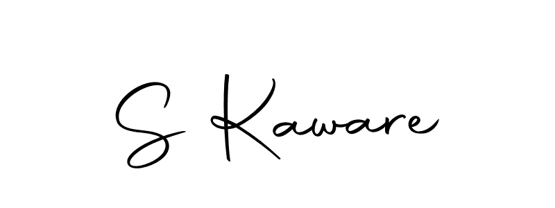 You should practise on your own different ways (Autography-DOLnW) to write your name (S Kaware) in signature. don't let someone else do it for you. S Kaware signature style 10 images and pictures png