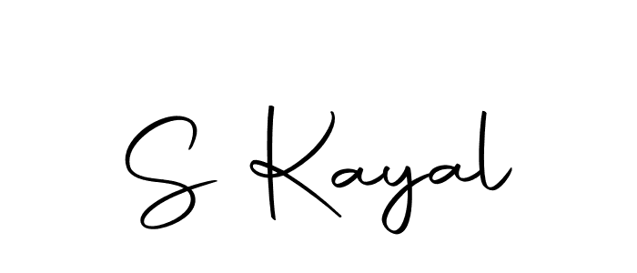 Create a beautiful signature design for name S Kayal. With this signature (Autography-DOLnW) fonts, you can make a handwritten signature for free. S Kayal signature style 10 images and pictures png