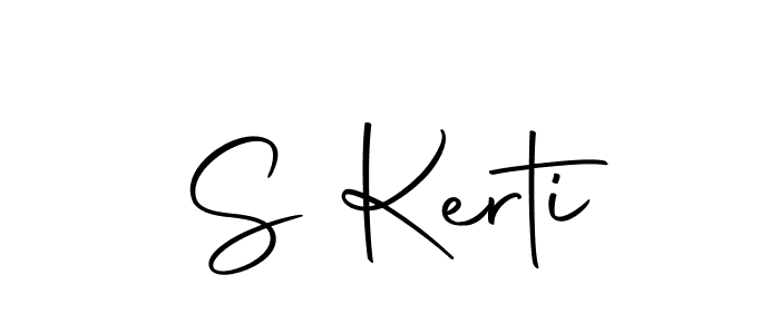 How to make S Kerti name signature. Use Autography-DOLnW style for creating short signs online. This is the latest handwritten sign. S Kerti signature style 10 images and pictures png