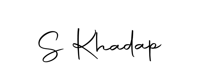 Make a beautiful signature design for name S Khadap. With this signature (Autography-DOLnW) style, you can create a handwritten signature for free. S Khadap signature style 10 images and pictures png