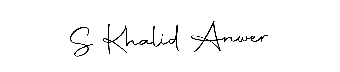 How to Draw S Khalid Anwer signature style? Autography-DOLnW is a latest design signature styles for name S Khalid Anwer. S Khalid Anwer signature style 10 images and pictures png