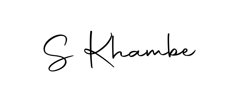 Make a beautiful signature design for name S Khambe. Use this online signature maker to create a handwritten signature for free. S Khambe signature style 10 images and pictures png