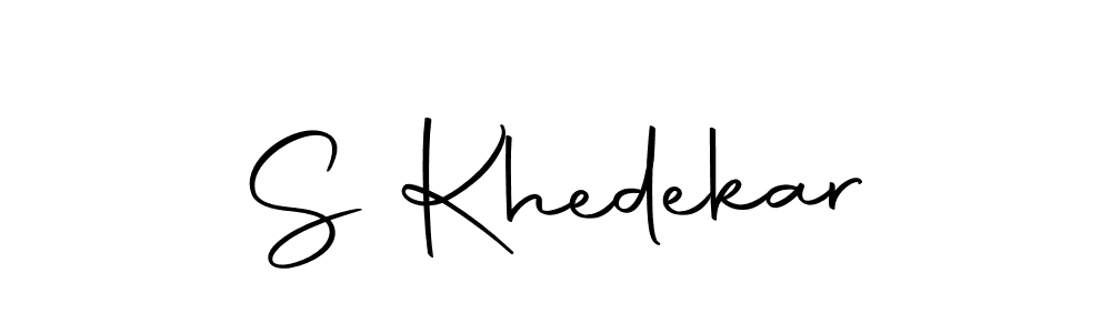 Use a signature maker to create a handwritten signature online. With this signature software, you can design (Autography-DOLnW) your own signature for name S Khedekar. S Khedekar signature style 10 images and pictures png