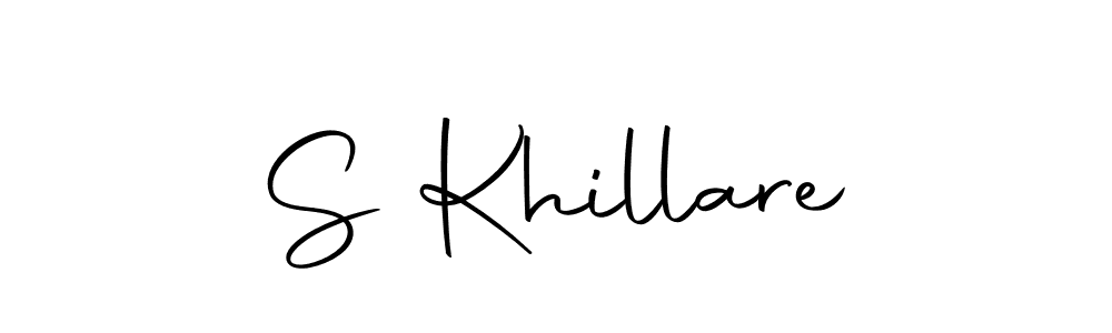 Similarly Autography-DOLnW is the best handwritten signature design. Signature creator online .You can use it as an online autograph creator for name S Khillare. S Khillare signature style 10 images and pictures png