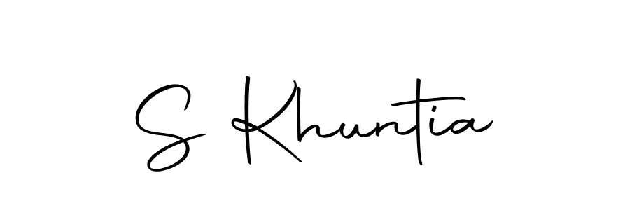 if you are searching for the best signature style for your name S Khuntia. so please give up your signature search. here we have designed multiple signature styles  using Autography-DOLnW. S Khuntia signature style 10 images and pictures png