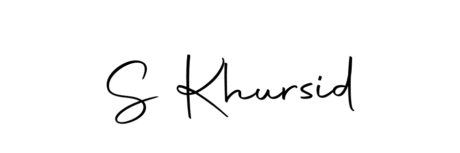 Make a beautiful signature design for name S Khursid. Use this online signature maker to create a handwritten signature for free. S Khursid signature style 10 images and pictures png