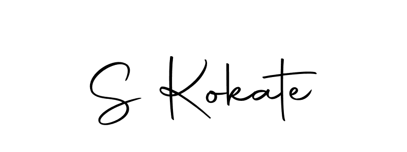 You should practise on your own different ways (Autography-DOLnW) to write your name (S Kokate) in signature. don't let someone else do it for you. S Kokate signature style 10 images and pictures png
