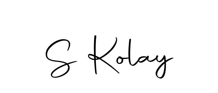 Also we have S Kolay name is the best signature style. Create professional handwritten signature collection using Autography-DOLnW autograph style. S Kolay signature style 10 images and pictures png