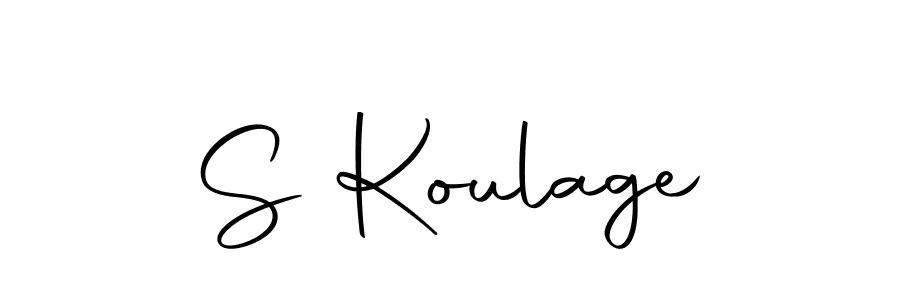 Make a beautiful signature design for name S Koulage. With this signature (Autography-DOLnW) style, you can create a handwritten signature for free. S Koulage signature style 10 images and pictures png