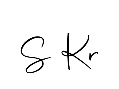 How to make S Kr signature? Autography-DOLnW is a professional autograph style. Create handwritten signature for S Kr name. S Kr signature style 10 images and pictures png