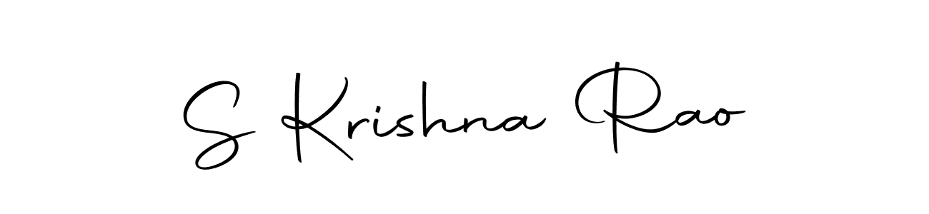 How to make S Krishna Rao name signature. Use Autography-DOLnW style for creating short signs online. This is the latest handwritten sign. S Krishna Rao signature style 10 images and pictures png