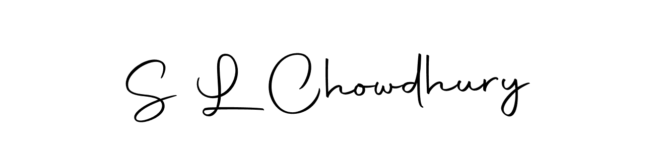 The best way (Autography-DOLnW) to make a short signature is to pick only two or three words in your name. The name S L Chowdhury include a total of six letters. For converting this name. S L Chowdhury signature style 10 images and pictures png