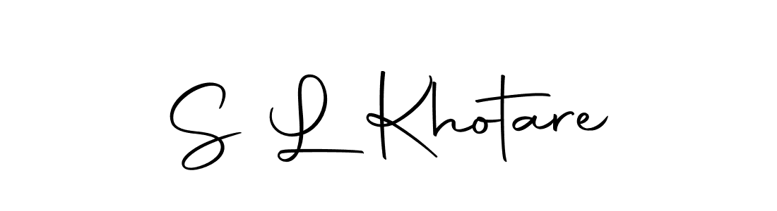 Also we have S L Khotare name is the best signature style. Create professional handwritten signature collection using Autography-DOLnW autograph style. S L Khotare signature style 10 images and pictures png